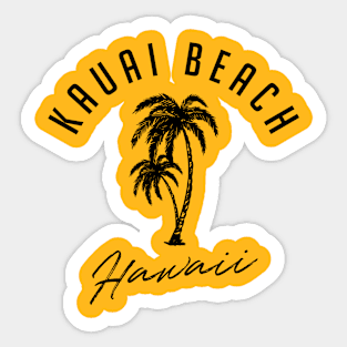 Classic Kauai Beach Hawaii Sticker